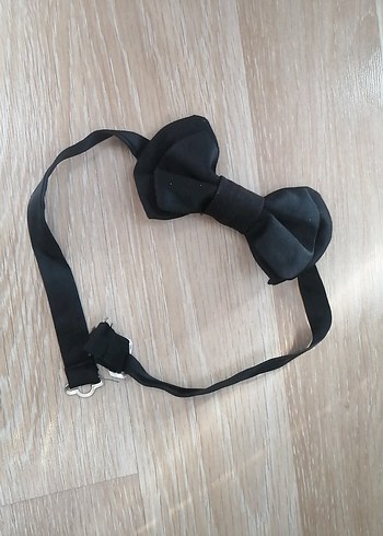 Siyah Ayarlı Siyah Erkek Papyon - Görsel 2