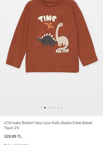 LCW Baby Erkek Bebek 2'li Uzun Kollu Tişört - Görsel 2