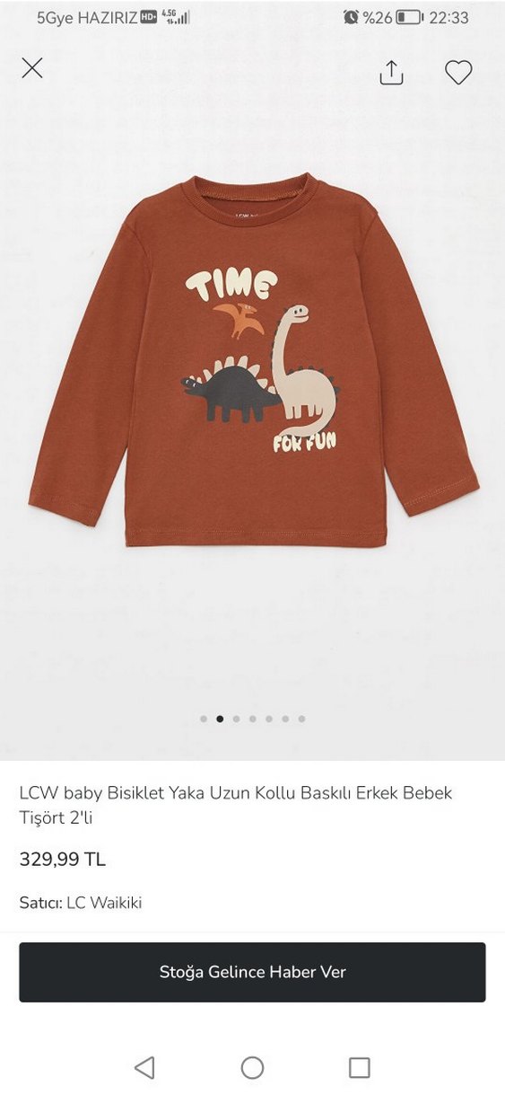 LCW Baby Erkek Bebek 2'li Uzun Kollu Tişört - Görsel 2