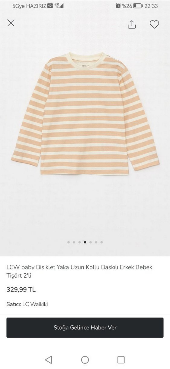 LCW Baby Erkek Bebek 2'li Uzun Kollu Tişört - Görsel 3