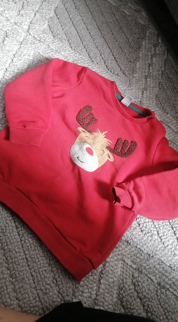 Kızaklı Kırmızı Erkek Sweatshirt - Görsel 3