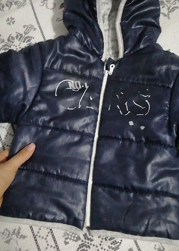 Kapüşonlu, Fermuarlı Erkek Çocuk Mont - Görsel 2