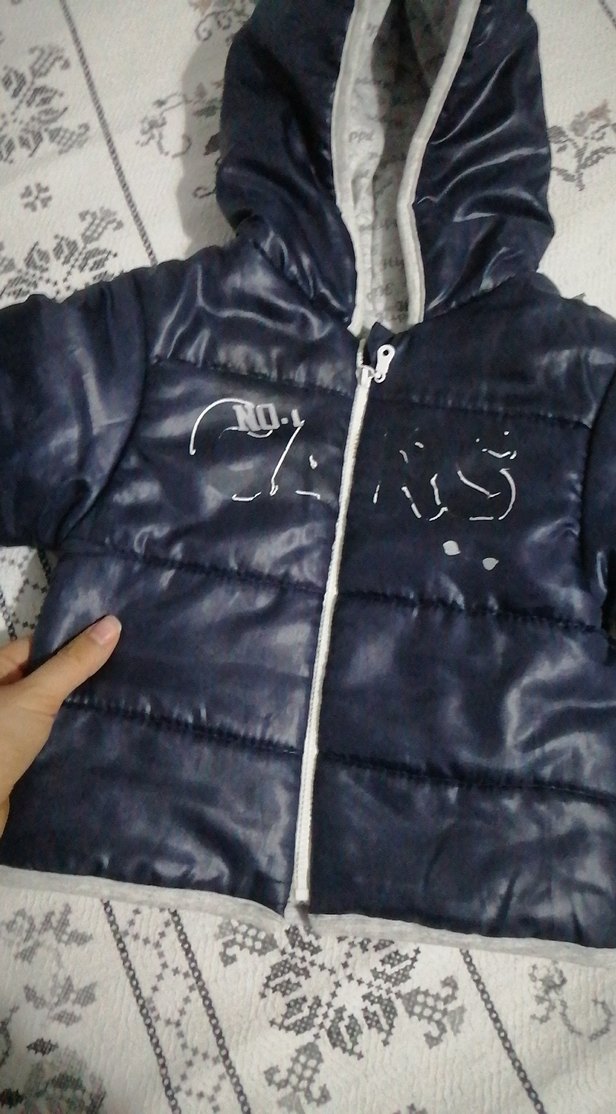 Kapüşonlu, Fermuarlı Erkek Çocuk Mont - Görsel 2