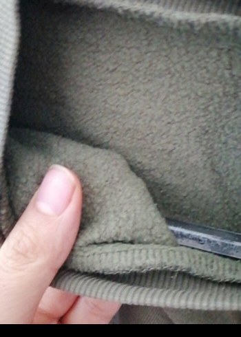 Haki Kadın Salaş Sweatshirt - Görsel 4