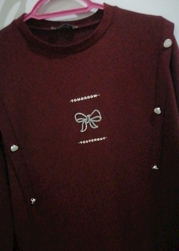 Bordo tesettür ikili takım - Görsel 2