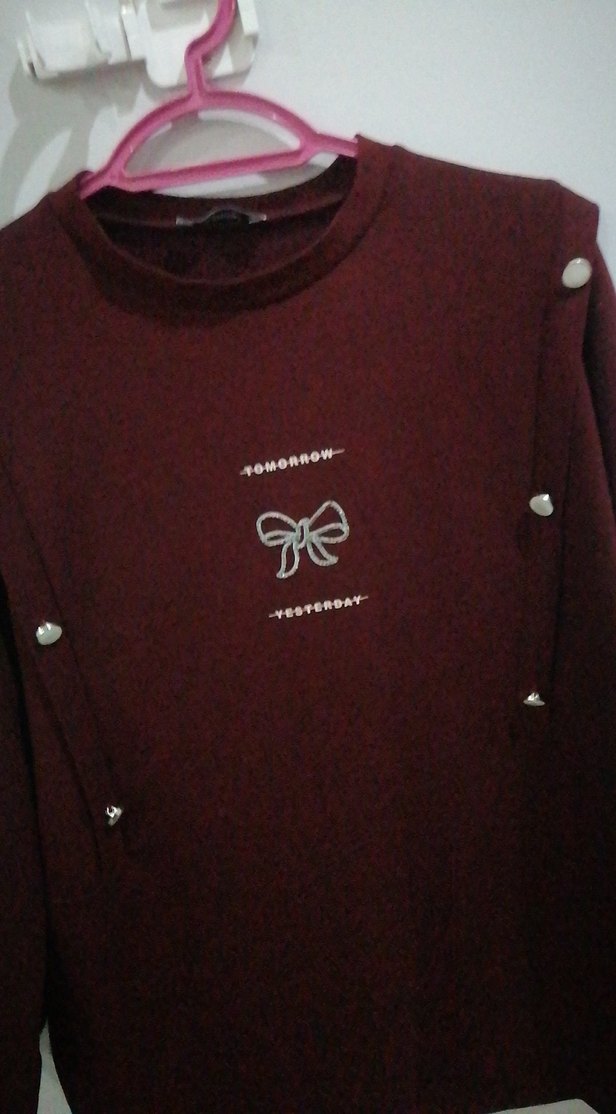 Bordo tesettür ikili takım - Görsel 2