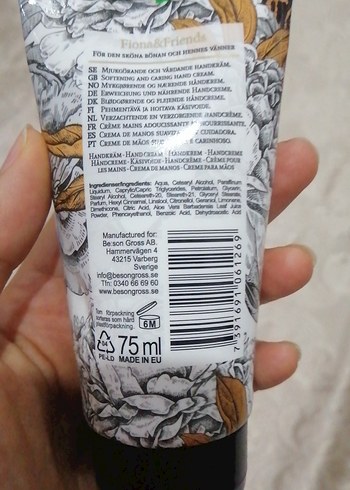 Fiona&Friends Beyaz Şeftali ve Frangipani El Kremi 75 ml - Görsel 2