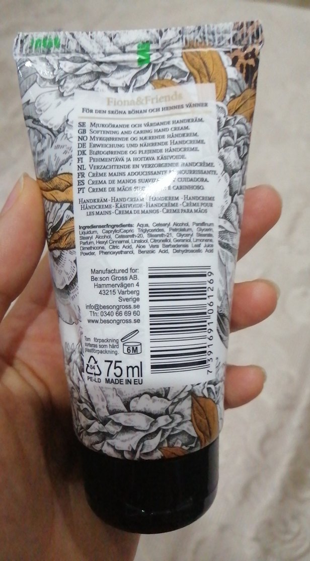 Fiona&Friends Beyaz Şeftali ve Frangipani El Kremi 75 ml - Görsel 2