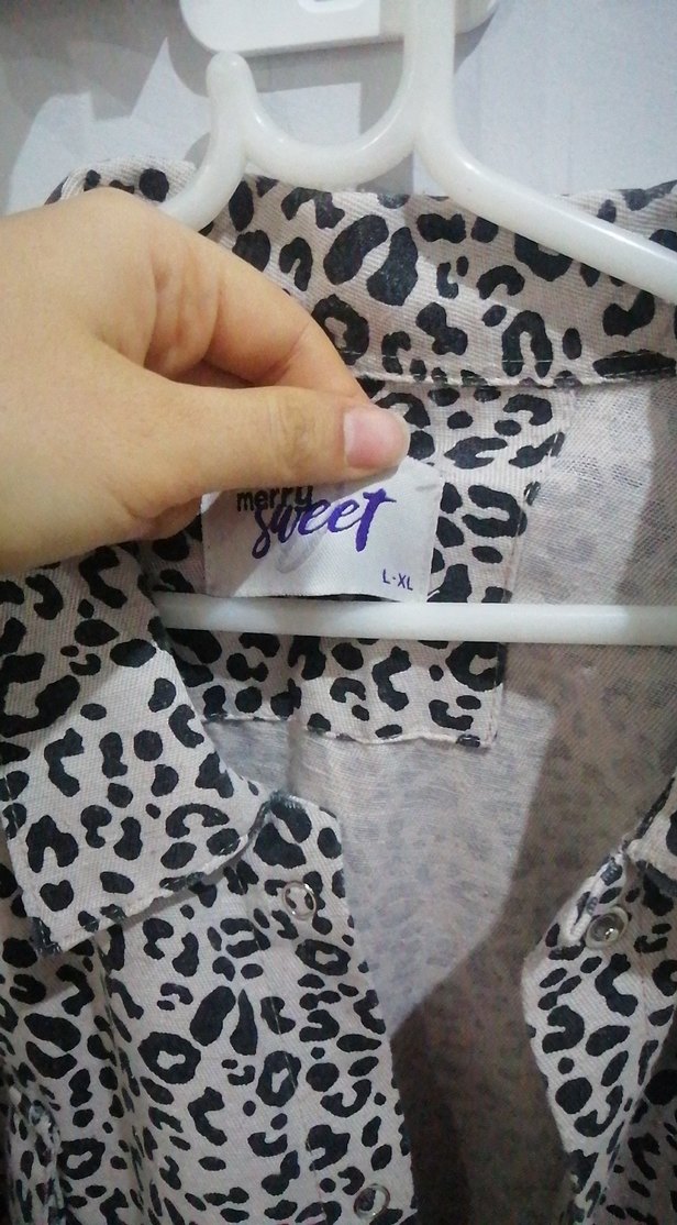 Leopar desenli kot ceket - Görsel 2