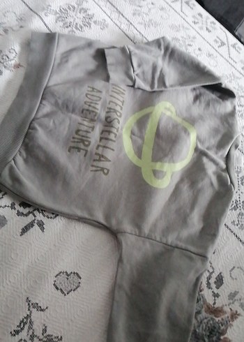 Gri Erkek Çocuk Uzun Kollu Sweatshirt - Görsel 4