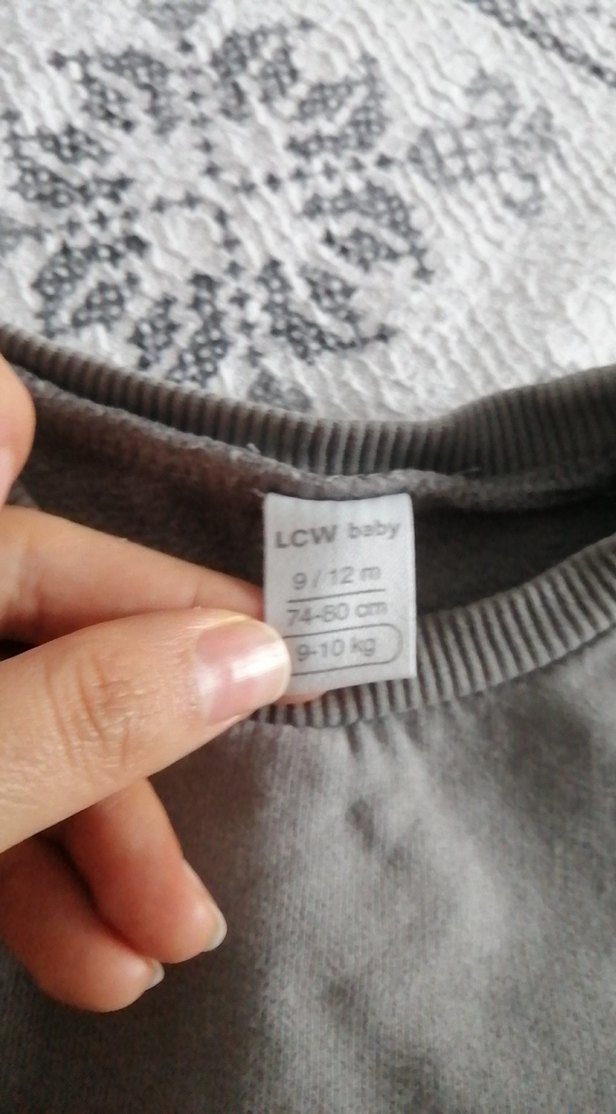 Gri Erkek Çocuk Uzun Kollu Sweatshirt - Görsel 2