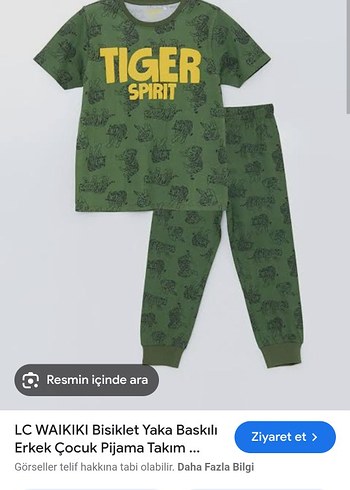 Yeşil Baskılı Erkek Çocuk Pijama Takımı
