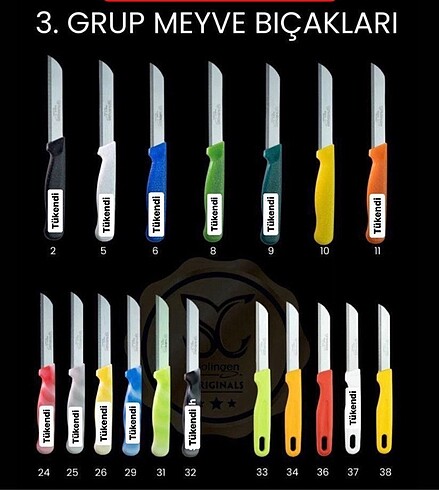 Meyve bıcakları