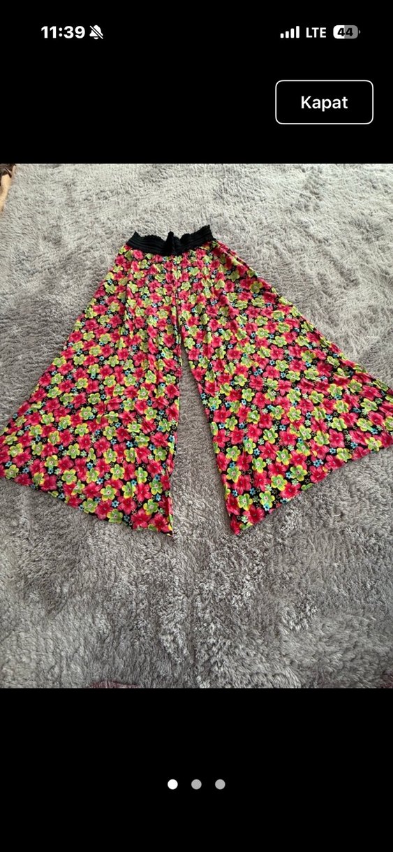 Çiçek Desenli Uzun Hamile Eteği - Görsel 3