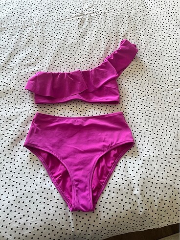 Tek omuz bikini takımı