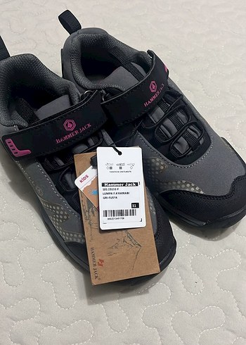 Kız Çocuk Gri Biker Spor Ayakkabı