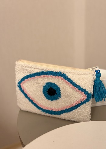 Nakışlı Püsküllü Örgü Kadın Portföy Çanta - Görsel 2
