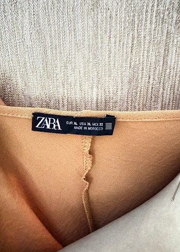 Bej Keten kayık Yakalı Uzun Elbise - Görsel 3