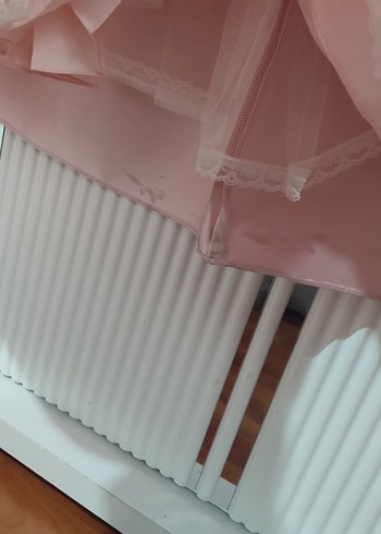 Pronovias Pudra Rengi Straplez Uzun Abiye - Görsel 5