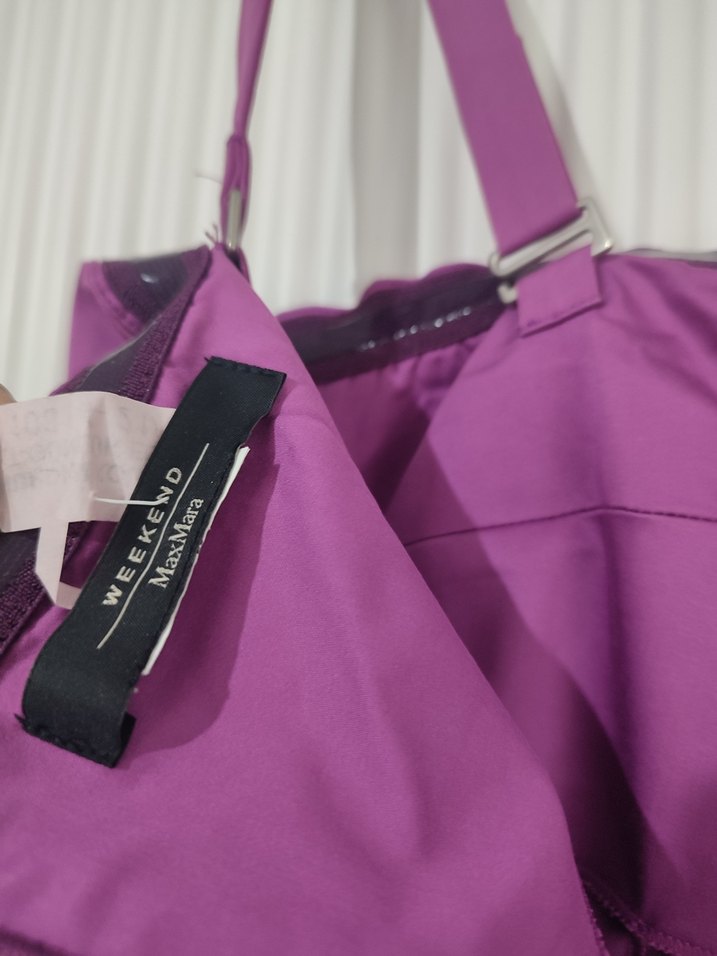 Mor Pilili Midi Elbise - Görsel 3