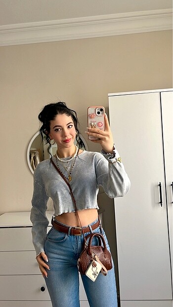 Zara crop bluz