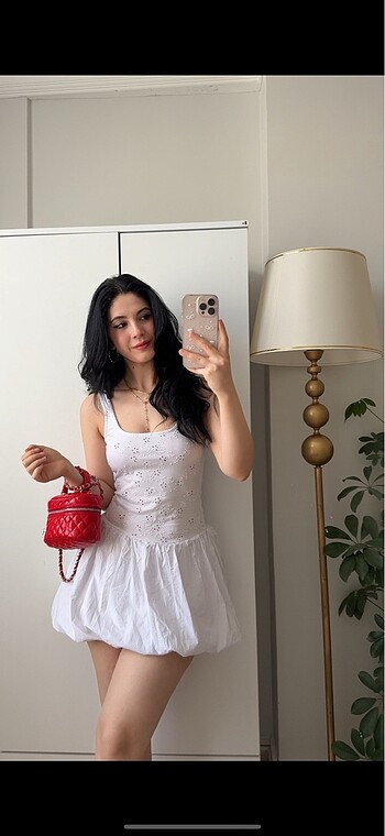 Zara beyaz elbise