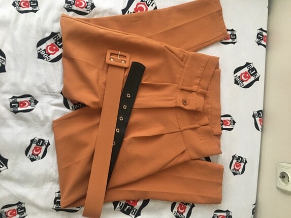 36 Beden turuncu Renk Kumaş pantolon