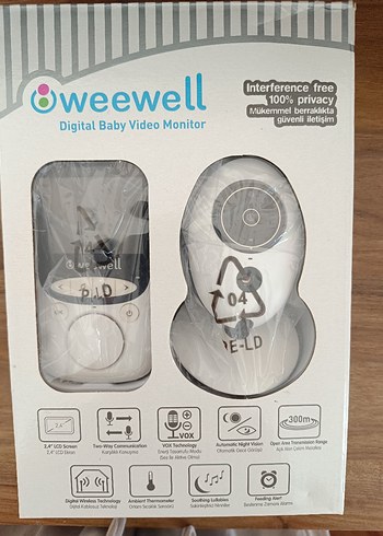 weewell Bebek Monitörü ve Kamera Seti - Görsel 5