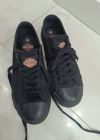 Harley Davidson Siyah Bagcikli Sneaker