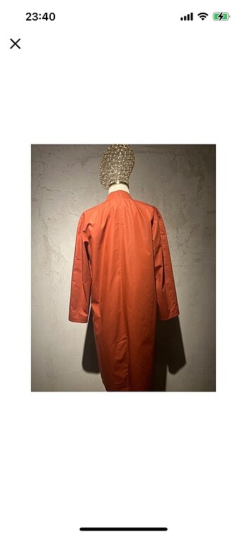 46 Beden kırmızı Renk Trenchcoat