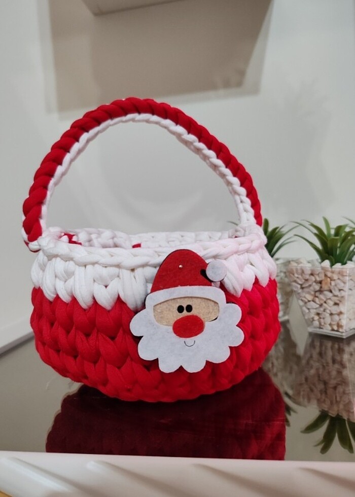 Dekoratif Yılbaşı Sepeti  - Görsel 2