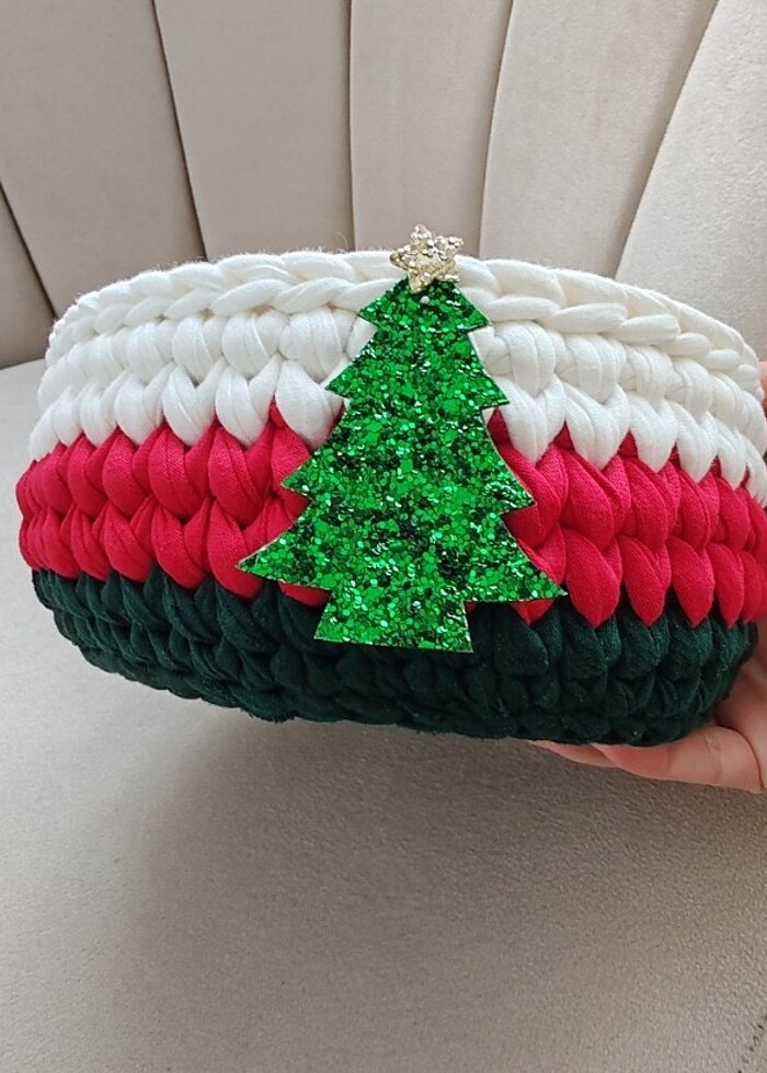 Dekoratif Yılbaşı Sepeti  - Görsel 2