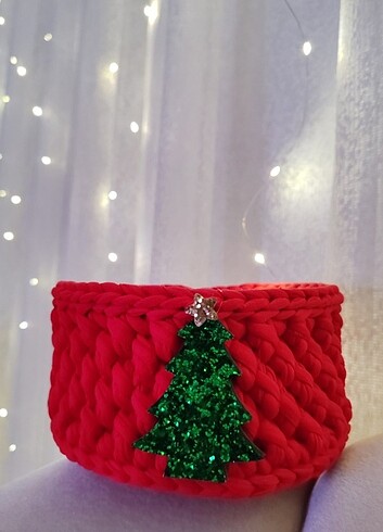 Dekoratif Yılbaşı Sepeti  - Görsel 2