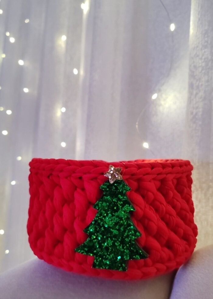 Dekoratif Yılbaşı Sepeti  - Görsel 2