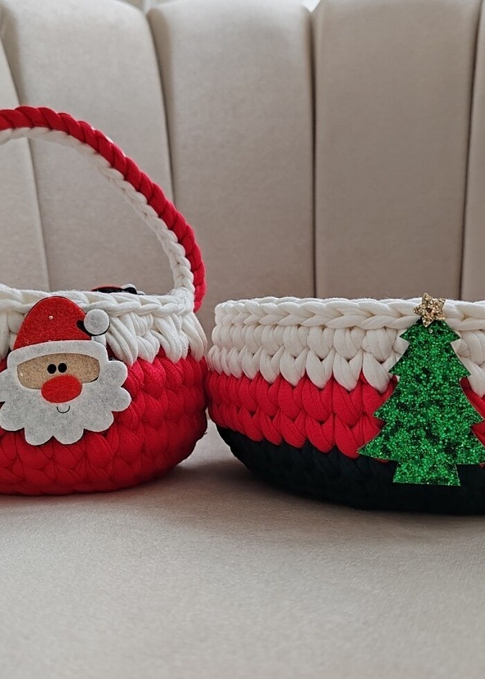 Dekoratif Yılbaşı Sepetleri  - Görsel 4