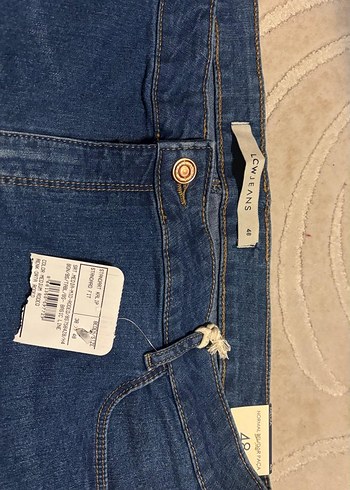 Kadın Lacivert Midi Kot Şort - Görsel 2