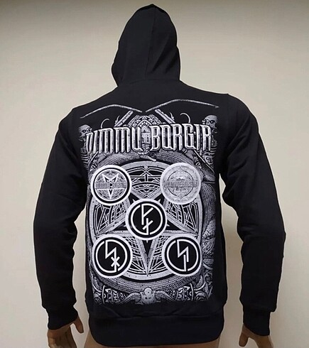 s Beden siyah Renk dimmu borgir metal sweat
