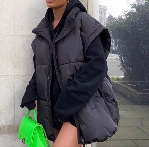 Zara Zara siyah kapitone yelek