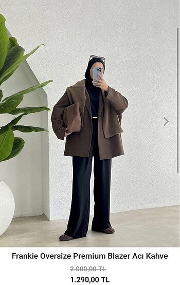 Modaaksa kahverengi blazer