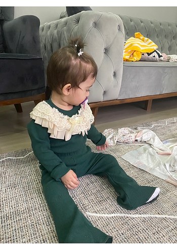 2 Yaş Beden yeşil Renk Fitili takım