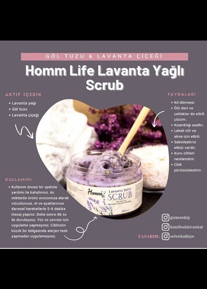 Homm Bitkisel scrub Çeşitleri - Görsel 2