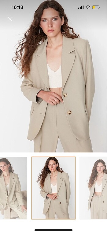 36 Beden camel Renk Blazer ceket