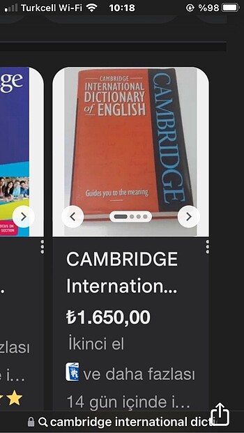 Cambridge ciltli İngilizce Sözlük - Görsel 4