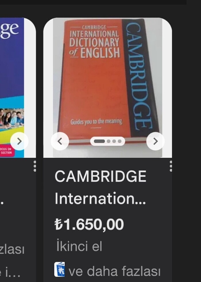 Cambridge ciltli İngilizce Sözlük - Görsel 4