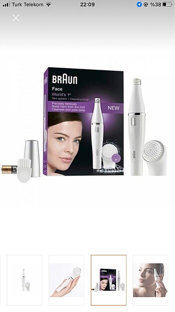 BRAUN SE810 yüz epilatör