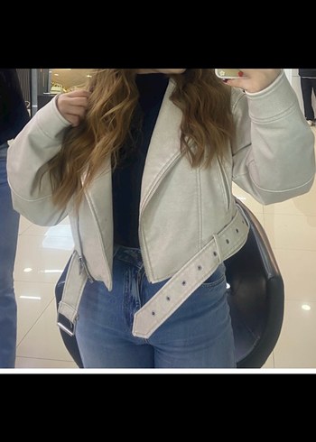 Zara Zara suni deri ceket bej