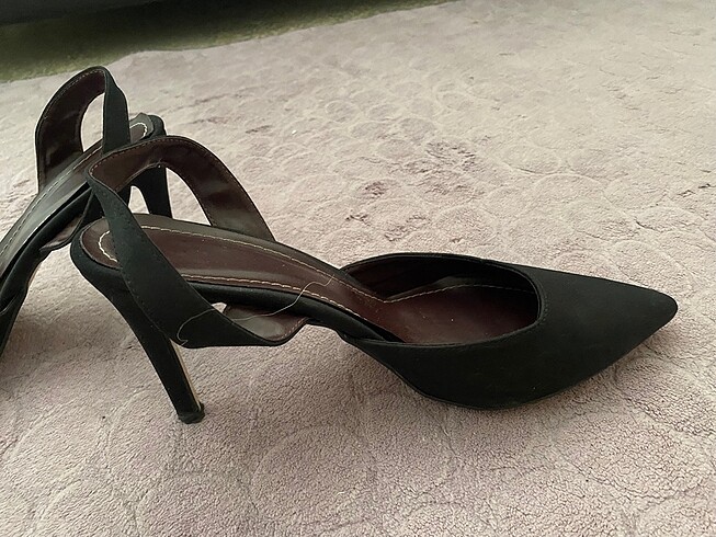 39 Beden Siyah stiletto ayakkabı