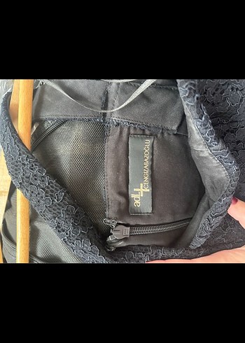 Adil ışık Siyah pullu Abiye Elbise - Görsel 4