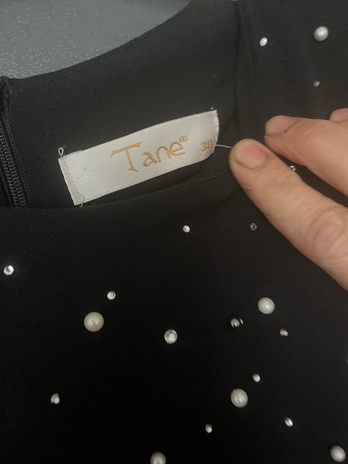 Uzun Siyah Gotik Kadın Abiye Elbise - Görsel 2