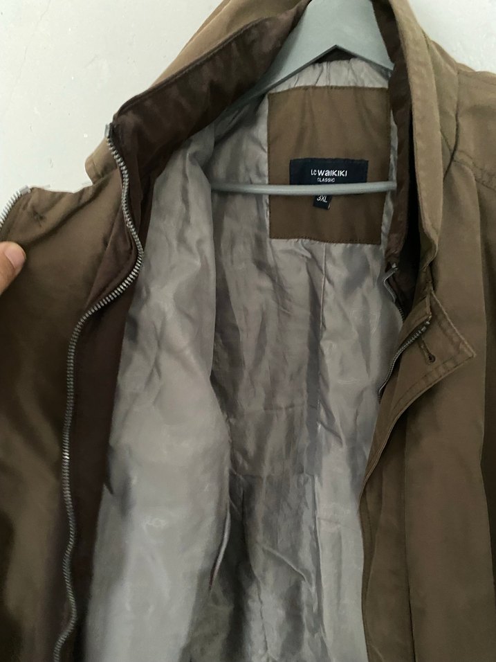 Bej Erkek Midi Boy Düğmeli Ceket - Görsel 3